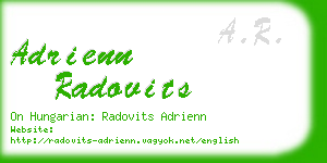 adrienn radovits business card